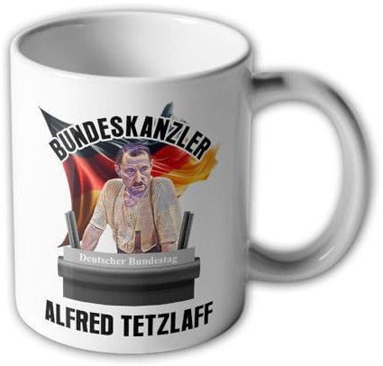 Tasse Bundeskanzler Alfred Tetzlaff Kanzler Wahl Bundestag Humor Becher#45537