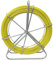 WUDLEP Fiberglass Duct Rodder 1/4 492FT with Steel Stand and Brake, Fiberglass Electric Cable Installation Tool, Electrician Pipeline Cable Running Threader Fish Tape Puller