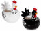 Gruppo Maruccia - Contenitori da cucina in Ceramica - Set da 2, a Forma di Gallina - Decorazione Casa, Idea Regalo