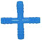 25 Stück 8 mm Kreuz-Wasserverteiler, 4-Wege-Stecker, Tiertrinkbrunnen-Adapter, 8 mm Kreuzbarb-Stecker
