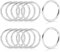 sdhiiolp 12 Stück Karabiner Rund 45mm Zinklegierung Schlüsselring Karabiner Karabinerhaken Rund Karabiner Ring für Schlüsselanhänger, Tasche, Schmuck, DIY Handwerk Machen (Silber)