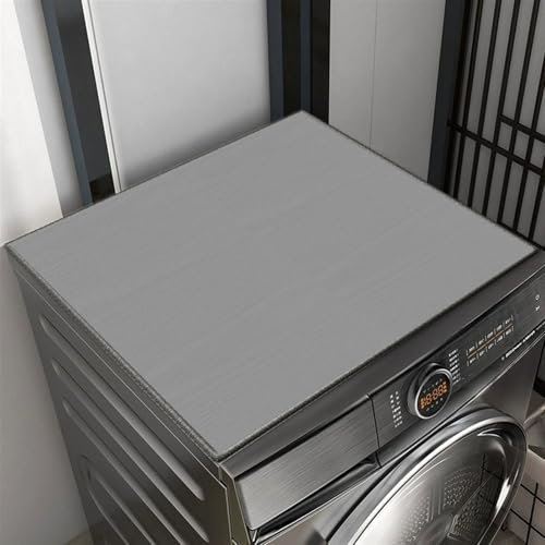 Heavyoff Cubierta Para Lavadora, Antideslizantes Protectoras de la Cubierta Superior de Lavadoras, Cubierta Superior para Lavadora y Secadora para Cocina, Lavandería, Gris, 60x40cm