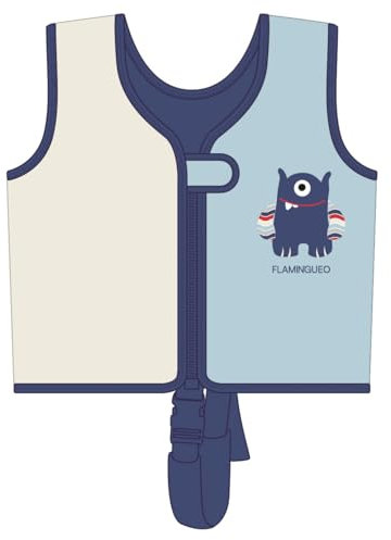 Flamingueo Chaleco Natación Niños - Chaleco Piscina, Neopreno y Espuma EPE, Correa Ajustable, Chaleco Playa, 3-6 años