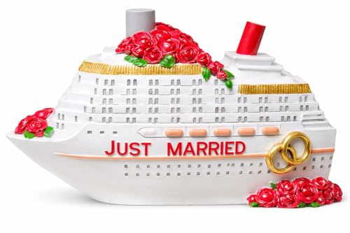Topshop24you Spardose Kreuzfahrtschiff Hochzeit Polyresin 21,5x11 cm