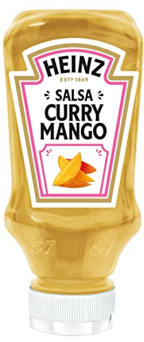 Heinz Salsa Curry Mango Top Down - 225 g