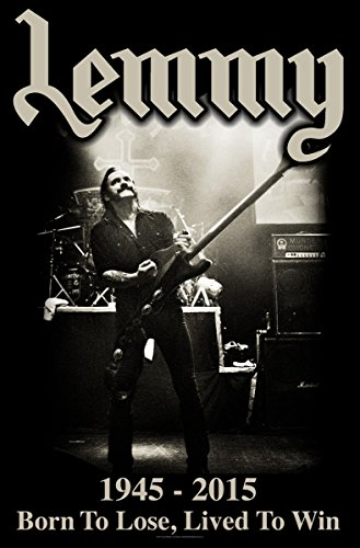 LEMMY LIVED TO WIN Flagge/ Flag