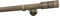 Sento 25mm Metall Gardinenstange Vorhangstange 1-läufig Messing Antik Classic 200 cm (1x200cm) ILUSION