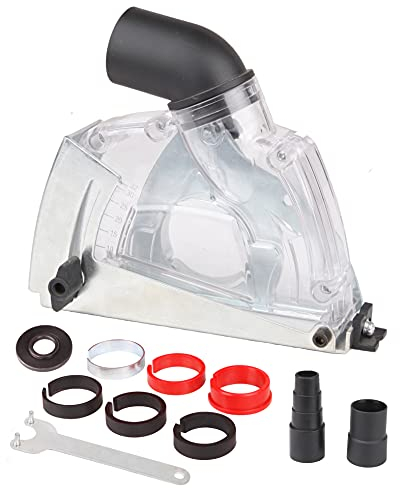 Aidelife Angle Grinder dust Collection Attachment, Cutting dust Shroud 4 inch to 5 inch AD-1803125