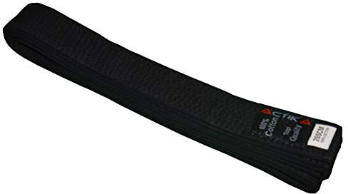 ACTIKA Budogürtel Karate Judo Taekwondo Kampfsport Ju-Jutsu Karategürtel (Schwarz, 260)