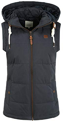 Desires Lew Doudoune sans Manches Gilet Veste pour Femme À Capuche