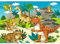 Gewebte Fototapete Premium Plus Wandbild Fototapete - Meine ersten Dinos - Kindertapete Kinderzimmer Dino Dinosauri Wanddekoration fototapete 3d Tapete effekt Vlies wandbild Schlafzimmer-150cm×105cm