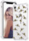 Idocolors Cases for iPhone SE 2020/7 / 8 Clear Bumblebee Design, Shockproof Phone Case Slim Soft TPU with Bumper & Four Corner Reinforced Protective, Cover Thin Anti-Scratch Kawaii Animal Pattern