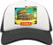 Unbekannt Roma IL Colosseo Rome Italy The Colosseum Retro Poster Atmungsaktive Unisex-Half-Mesh-Cap-Hut-Baseballmütze Sport Active Schwarz
