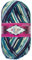 100 Gramm Alize Sockenwolle Superwash Comfort Color Farbig 4fädig 7708 Blau Türkis Mix