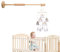 Mobile Halterung Holz für Babybett, Mobile Halterung Wickeltisch für Kinderzimmer-Dekoration, Angepasst Mobile Halter Gestell Stange für Aufhängung Windspiele Bettglocke, Baby Bett Spielzeuge(Wand)