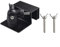 FUBESK 1pcs Weatherproof Gutter Mount for Ring Solar Panel- Wall Mount Bracket Universal Screw Adapter Outdoor Mount Accessories for Ring Solar Panel(Black)