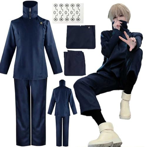 Vasfarok Toge Inumaki Cosplay Kostüm Uniform Toge Cosplay Kostüm Outfit Inumaki Uniform Herren Halloween