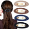 Ypkia Ellipse Lot de 4 barrettes à cheveux pour femme - Cheveux épais automatiques - Grandes barrettes classiques mates - Pour femmes et filles