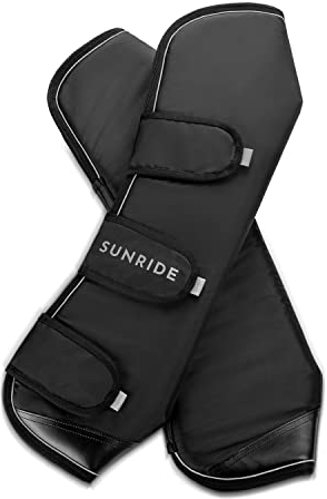 SUNRIDE Transportgamaschen für Pferde (2er Set, hinten) - reflektierende Streifen - wasserdicht und atmungsaktiv - schützt das Pferdebein optimal vor Verletzungen (Full)