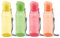 MILTON Sports Water Bottle Square Juice Box 4 Set 10 oz. Great for Juices Milk Smoothies Plastic Wide-Mouth Reusable Leak Proof Drink Bottle/Carton for School Bags Lunch Boxes Gym Flip Lid -BPA Free