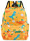 Wffeila Kleinkind Dinosaurier Rucksack, Vorschule, Kinder Rucksack, Wasserdicht, Gelb