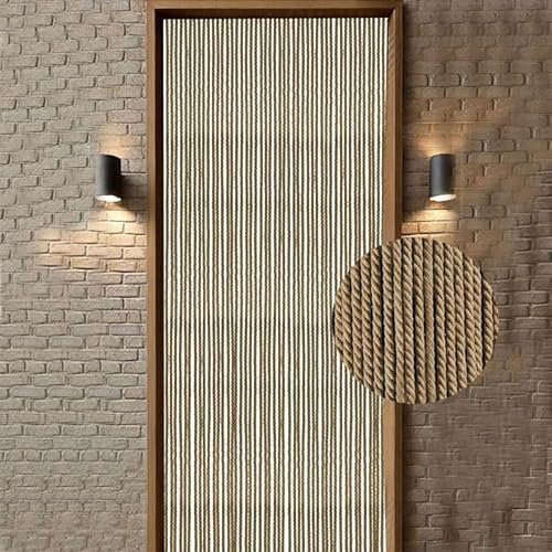Trente Tenda per porta con lacci, zanzariera per finestre, diverse misure, corde per porta del balcone, zanzariera e perline, 120 x 210 cm