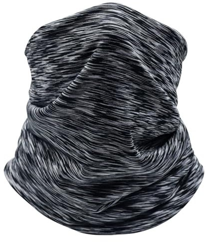 Dafannis Cache Cou Multifonctionnel pour Homme & Femme - Beanie Masque Moto Polaire Hiver Tour de Cou Thermique pour l'Extérieur, Le Ski, Le Vélo (Gris à Rayures)