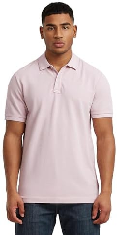 G-STAR Raw C.V. Men's Dunda Overdyed Slim Polo Shirt, Pink, M