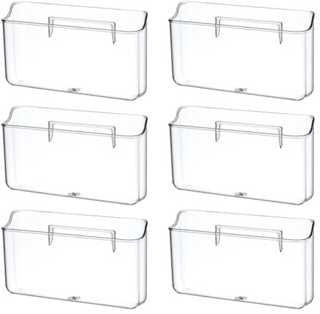 Rersduyt Wall Mounted File Storage Box Set Wall Mounted Magazine Rack Wall Mounted Pocket Cabinet Storage Box Set Kit for Office Bathroom