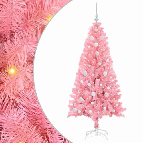 vidaXL Christmas Tree Pink 150 cm PVC