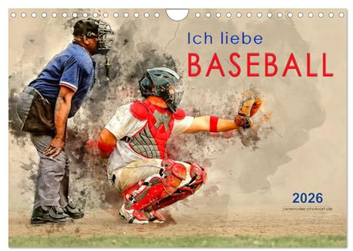 Ich liebe Baseball (Wandkalender 2026 DIN A4 quer), CALVENDO Monatskalender: Baseball, Teamsport der Extra-Klasse - beeindruckende Bilder einer spektakulären Sportart. (CALVENDO Sport)