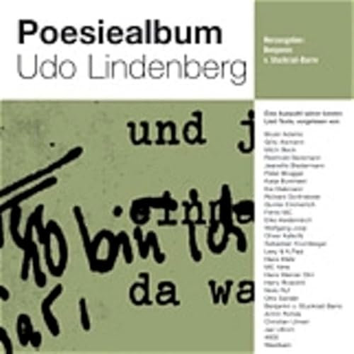 Poesie Album Udo Lindenberg: Eine Auswahl seiner besten Lied-Texte