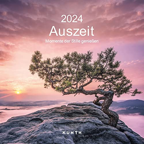 Auszeit - Momente der Stille genießen - KUNTH Broschurkalender 2024: Charmanter Wandkalender, aufgeklappt 30 x 60 cm, mit farbenprächtigen Fotografien und Monatskalendarium für Notizen