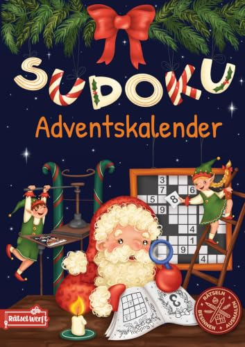 Sudoku Adventskalender 2025: 24 Tage voller Rätselspaß für Erwachsene mit 144 Sudokus von Leicht - Schwer