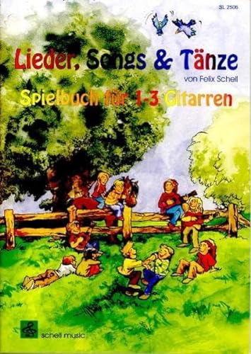 Lieder, Songs + Tänze: Spielbuch für 1-3 Gitarren: für Kinder / Spielbuch für 1-3 Gitarren (Gitarre Noten Unterricht: Gitarre junior)