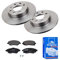 2 Bremsscheiben Voll 240 mm + Bremsbeläge Vorne von ATE (1420-22584) Bremsensatz Bremsanlage Bremsen-Kit,Bremsenset, Bremsscheiben, Bremsbeläge, Bremsen-Set, Beläge, Bremsbelag, Bremsbelagsatz,