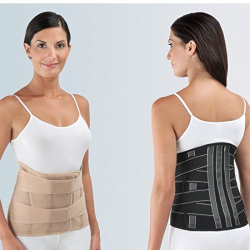 Corsetto elastico steccato In-Cross 33 Fgp nero - Taglia XL Ø Bacino 110-120 cm