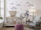 Osomhome Wandaufkleber Einhorn Wandbild I Sterne Wolken Kinderbilder Junge Kinderzimmer Mädchen Aufkleber os2025 (195 x 140 cm)