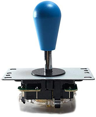 TX GIRL 2 PCS Arcade Joystick Kit 5pin 8 Way con Bola Oval con Placa De Circuito Arcade Gabinete DIY Kit Pandoras Box Game Console Arcade Pinball Accesorios (Color : Blue)