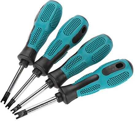4pcs U Fork Type Screwdriver, U Screwdriver Driver Tool Kit U Fork Bits Screwdriver for DIY Screwdriver Kit