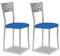 ASTIMESA SCPRAZ Dos sillas de Cocina, Metal, Azul, Altura de Asiento 45 cms