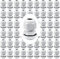 GUUZI 52pz PG7 Pressacavo, IP68 Plastica Impermeabile Regolabile 3.5-6mm Pressacavi Giunti con Guarnizioni (Bianco)