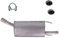 ATEC Germany Auspuff Schalldämpfer Set 1x Endschalldämpfer, mit Montagematerial Kompatibel mit OPEL CORSA B (S93)
