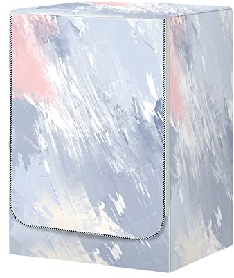 FANSU Washing Machine Cover Waterproof Dustproof Front Load Washer Dryer Machine Cover Protector Abstract Flowers Sunscreen Washer Protection Tumble Dryer Cover (M (8-10kg),Blue Grey)