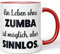 JUNIWORDS Tasse, Ein Leben ohne Zumba ist möglich, aber sinnlos, Rot (1009687)