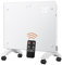 DONYER POWER 1000W Small Convector Heater, Ultra-thin Wall-mounted or Freestanding, Remote Controlled, 24H Timer Ultra-white Glass Panel