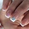 AVZXXKUF 24PCS French Square Press on Nails,Cute and Dreamlike Medium Pink Fake Nails with Butterfly Sticker Design,Trapezoid Coffin False Nails,Glossy Acrylic for Valentine's Day,Wedding,Party