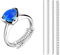 CrafTreat Silikon ringverkleinerung 8 Stuck für lose Ringe, transparenter - ringverkleinerer unsichtbar | Unisex und ringverkleinerer – 2 mm bis 5 mm, 4 Größen, je 3