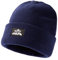 TOP-EX Großer Kopf 100% Merinowolle Strickmütze Herren Damen Fleece Wintermütze Warme Winddicht Atmungsaktiv Mütze Beanie für Running Ski Wandern Navy Blau XL XXL