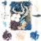 Trockenblumen,Natürliche Gemischte Getrocknete Blumen,Trockenblumen Zum Basteln,Trockenblumen Klein für DIY Epoxidharz Scrapbook Zubehör Handwerk Karten Machen (Blau)